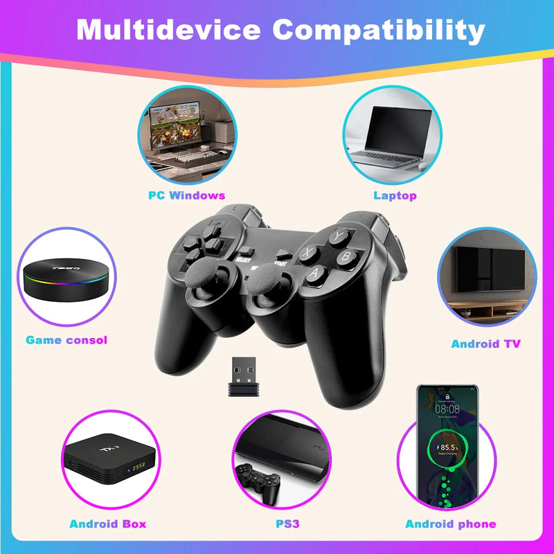 Gamepad for pc 2.4G Wireless Controller for PS2 Mobile Game Joystick For PC/Android TV/Smart TV Box