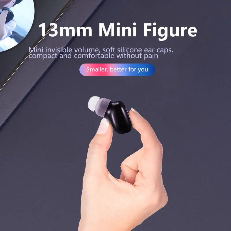 Invisible Bluetooth Earphones, In-ear Wireless Mini Bluetooth Speakers, Invisible Game Sports Physical Noise Reduction Single Ea