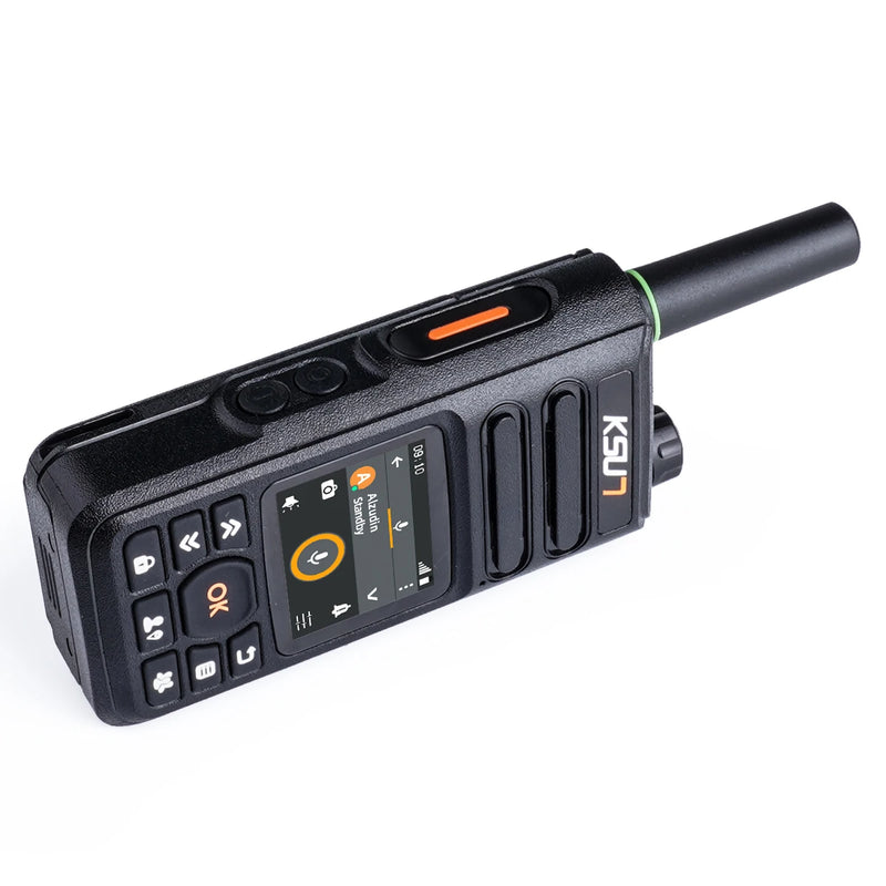 Long Range Walkie Talkie Compatible Zello APP WiFi Network Cell Phone Radio 100 Miles Professional Walkie Talkie KSW-ZL18