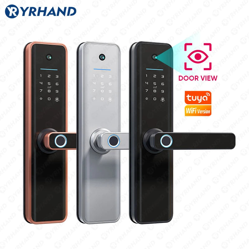 YRHAND Tuya wifi Smart Castle fechadura waterproof eletronica biometria Digital Electronic fingerprint Tuya Smart Door lock