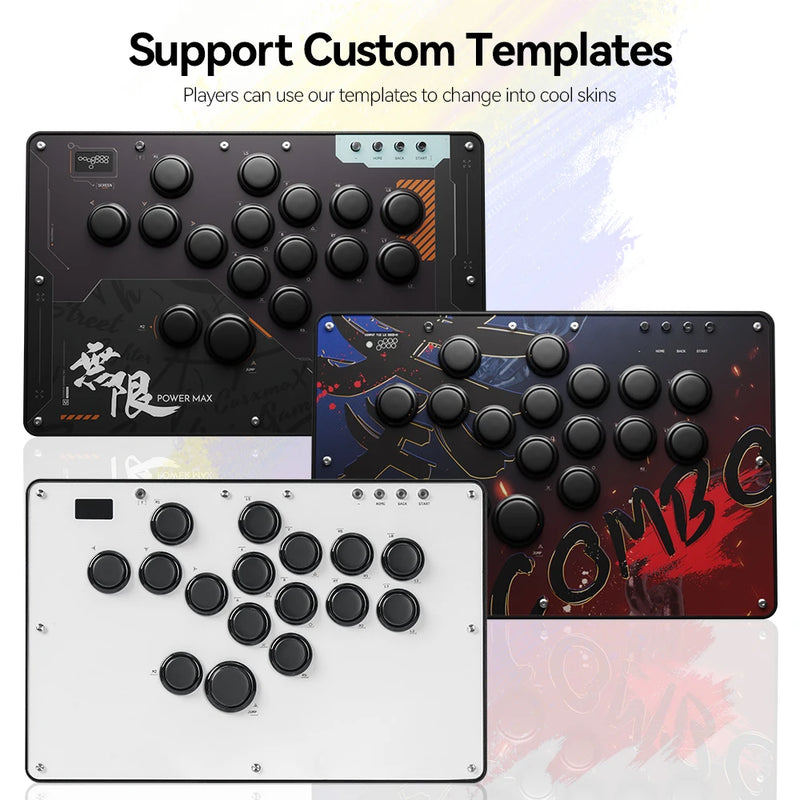 Haute42 FightStick Joystick Arcade Hitbox Button Rim Leverless Controller For PC/PS4/PS5/Switch Control Arcade Stick Controller