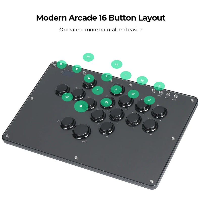 Haute42 FightStick Joystick Arcade Hitbox Button Rim Leverless Controller For PC/PS4/PS5/Switch Control Arcade Stick Controller