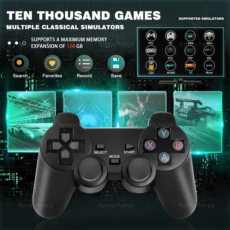 4k Game Stick Built in 34000 Games 28 Emulator High Quality TV Video Game Console High Performance Emuelec Retro Gaming Machine