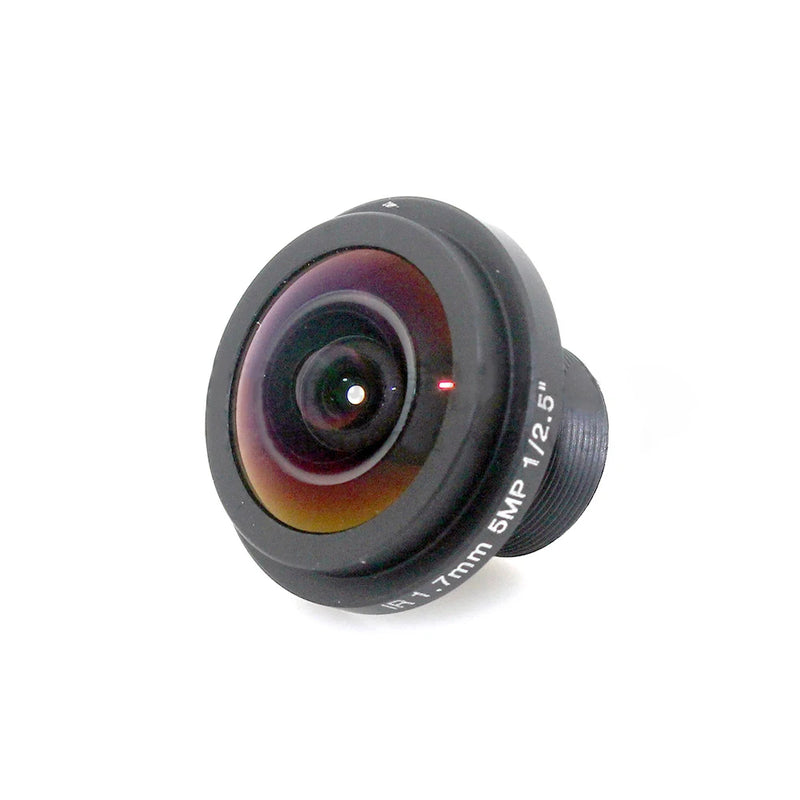 1.7mm Fisheye Lens 5Megapixel For HD CCTV IP Camera Mount 1/2.5" F2.0 180Degree Wide Angle Panoramic CCTV Lens