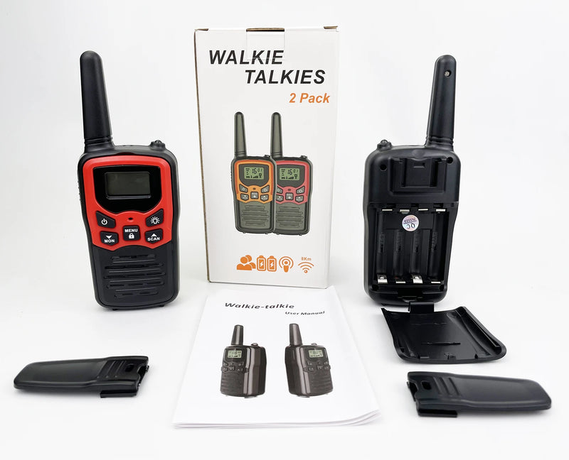 Walkie Talkie for Adults or Kids Toy,  PMR446 Long Range Two Way Radio with VOX 8CH Flash Light for Hiking Children Camping