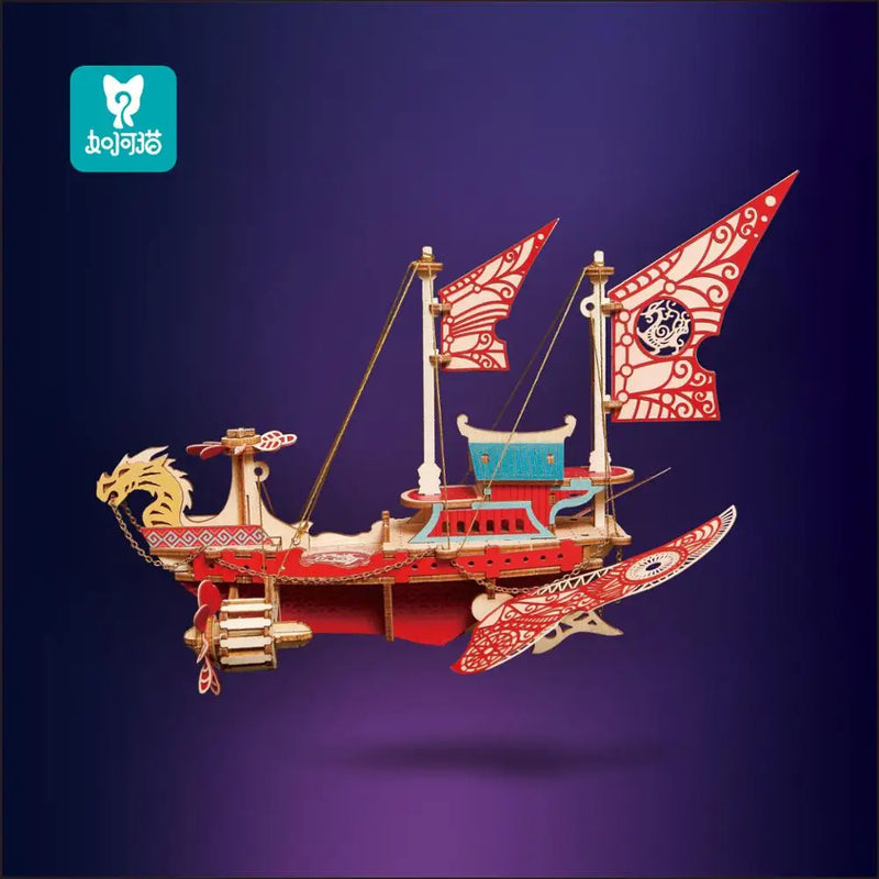 MMZ MODEL 3D Wooden Puzzle Spaceship and warship Games Assembly Model Kits Toys For Children Kids Girls Birthday Gift