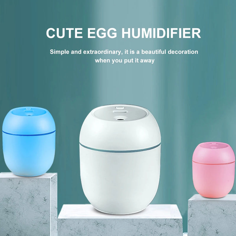 250ml Mini Air Humidifier Humidificador USB Portable Essential Oil Diffuser Aroma Mist Maker LED Light Fresheners for Home Car