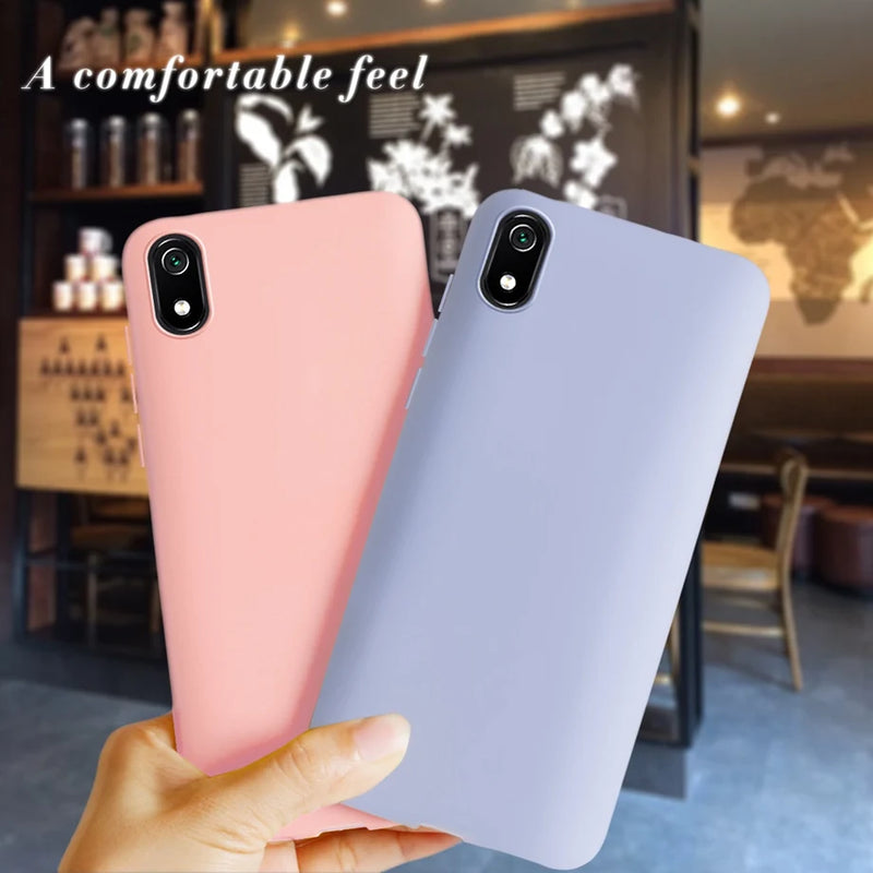 Phone Case For Xiaomi Redmi 7A 7 A Matte Black Cover Silicon TPU Soft Cases Back Cover For Xiomi Redmi 7 7A Redmi7A Case Fundas