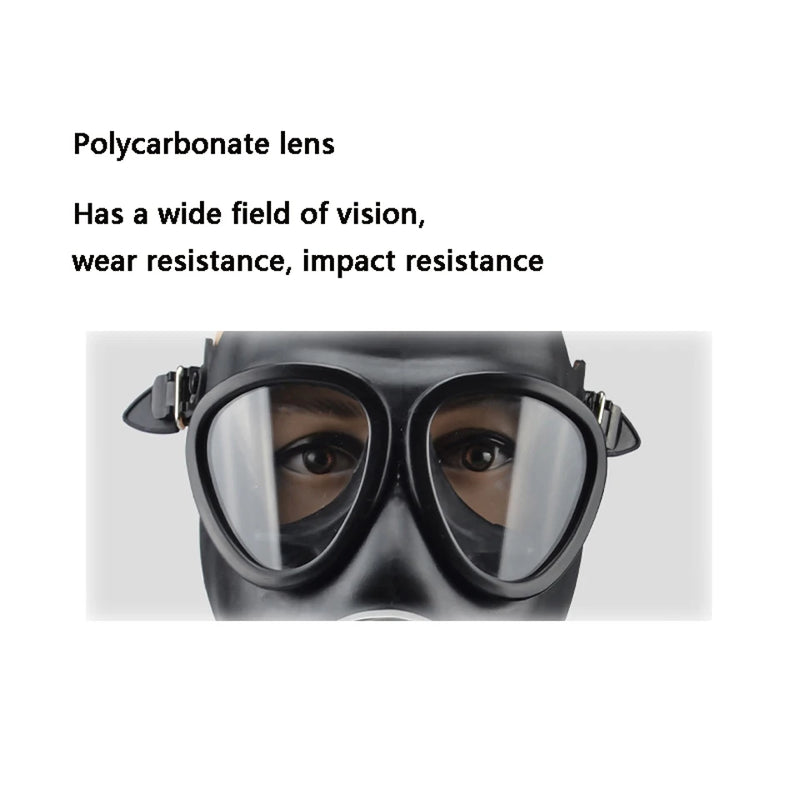 Rubber Head Wear Type Grimace 87 Type Industry Respirator Paint Spraying Gas Mask Chemical Protective Full Face Mask