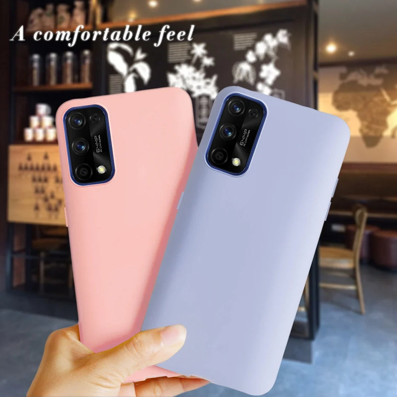 For OPPO Realme 7 Pro Case Slim Frosted Shield Soft Silicon Phone Protector Matte Back Cover For OPPO Realme 7 RMX2155 7Pro Case