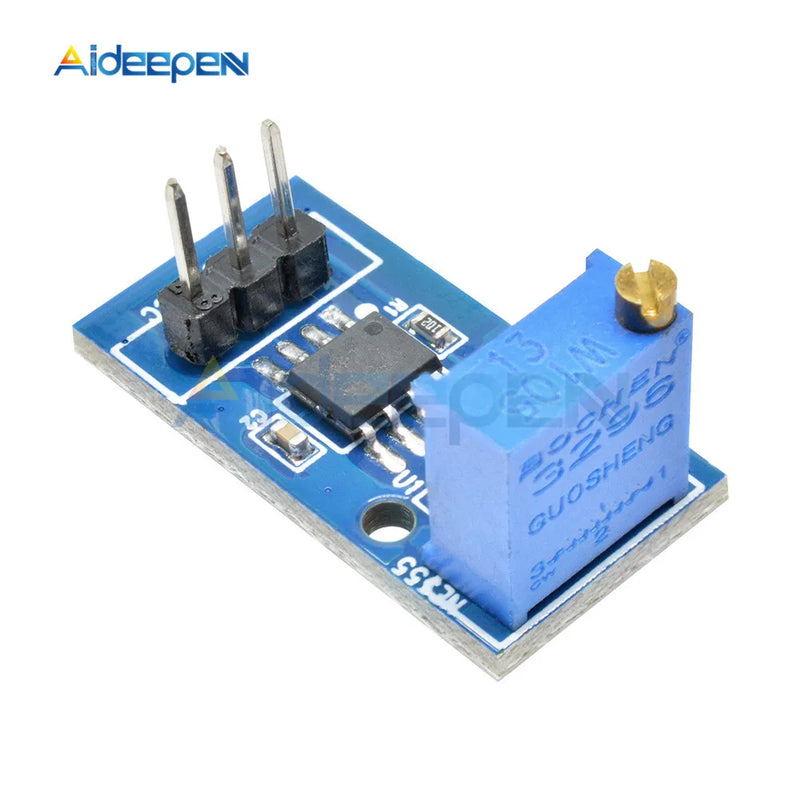 10Pcs NE555 Adjustable Resistance Frequency Pulse Generator Module Single Channel Output Module 5V-12V for Arduino Smart Car