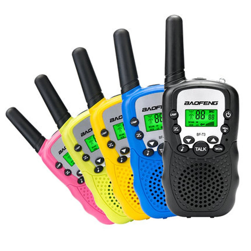 2pcs Baofeng BF-T3 Mini Walkie Talkie Amateur Radio UHF 462-467MHz 22 Channels Handheld T3 Wireless Two Way Radio For KidsToy