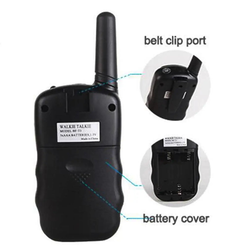 2pcs Baofeng BF-T3 Mini Walkie Talkie Amateur Radio UHF 462-467MHz 22 Channels Handheld T3 Wireless Two Way Radio For KidsToy