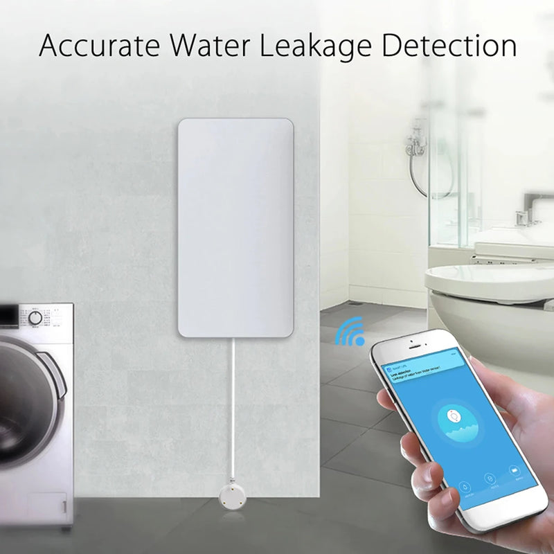 Tuya Smart WIFI/Zigbee Water Leak Sensor Detector Flood Alert Overflow Security Alarm System Water Leakage Alarm Smart Life App