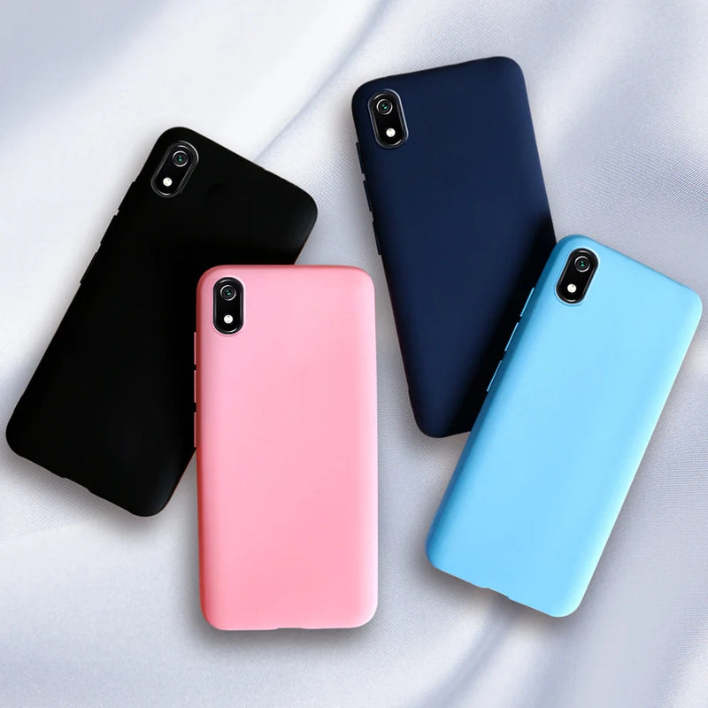 Phone Case For Xiaomi Redmi 7A 7 A Matte Black Cover Silicon TPU Soft Cases Back Cover For Xiomi Redmi 7 7A Redmi7A Case Fundas