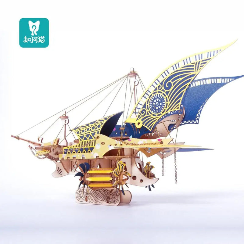 MMZ MODEL 3D Wooden Puzzle Spaceship and warship Games Assembly Model Kits Toys For Children Kids Girls Birthday Gift