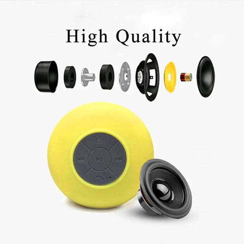 Mini Speaker Portable Waterproof Wireless Handsfree for Showers Bathroom Pool Car Beach Music Loudspeaker With Suction