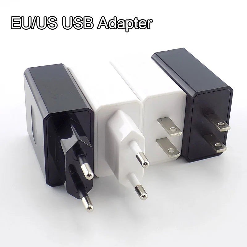 5V 1A 2A 3A Travel USB Adapter Phone Charger Power Supply Adapter Wall Desktop Charger Power Bank EU/US Plug Portable