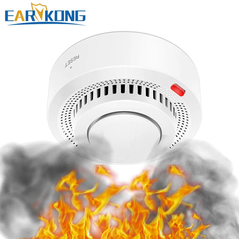 Tuya WiFi Smoke Alarm Fire Protection Smoke Detector Smokehouse Combination Fire Alarm Home Security System Firefighters