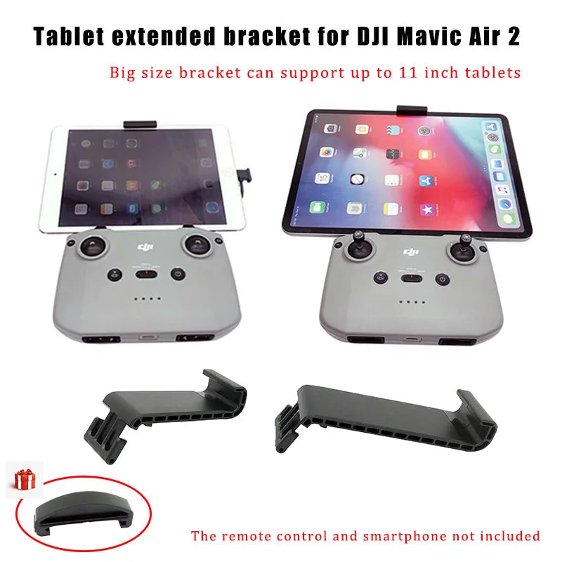 Remote Control Tablet Extended Bracket Adapter Mount Transmitter Tablet Clip Holder Stand for DJI Mavic Air 2 2S Mini 2 Drones