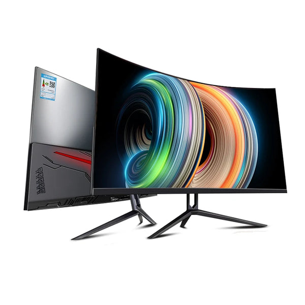 Anmite 27 inch 75hz HDR Curved FHD [1920 x 1080] Gaming Monitor PC usb Type-c HDMI Ultra-thin USB-C screen Display