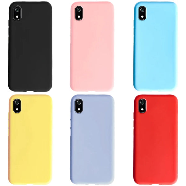 Phone Case For Xiaomi Redmi 7A 7 A Matte Black Cover Silicon TPU Soft Cases Back Cover For Xiomi Redmi 7 7A Redmi7A Case Fundas