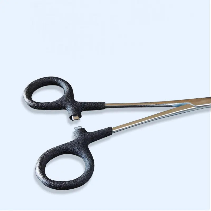 YUQIAO-Stainless Steel Fish Hook Pliers, Clamp Forceps, Curved Tip, Locking, Decoupling Device, Fishing Tool, Cutter