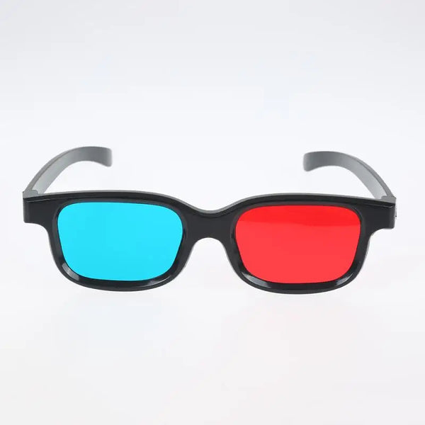 High Quality Black Frame Red Blue Universal 3D Glasses For Dimensional Anaglyph Movie Game DVD 3D Glasses Perspective Glasses