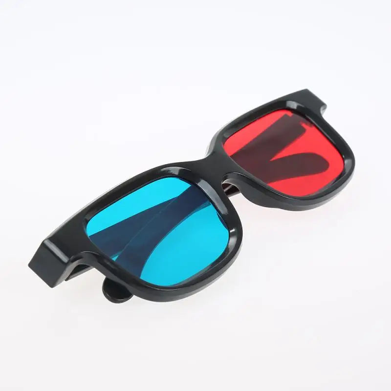 High Quality Black Frame Red Blue Universal 3D Glasses For Dimensional Anaglyph Movie Game DVD 3D Glasses Perspective Glasses