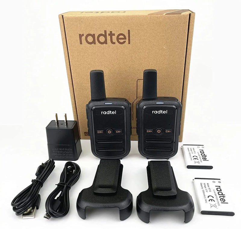 Mini Walkie Talkie Radtel RT12 Portable Two Way Radio PMR FRS Radio Comunicador Long range Kids Walkie-Talkie for Hotel Business