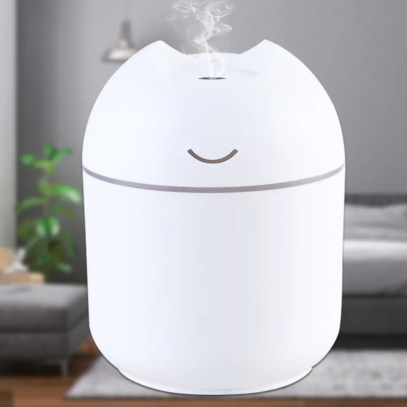 200ML Ultrasonic Mini Air Humidifier Aroma Essential Oil Diffuser for Home Car USB Fogger Anion Mist Maker with LED Night Lamp