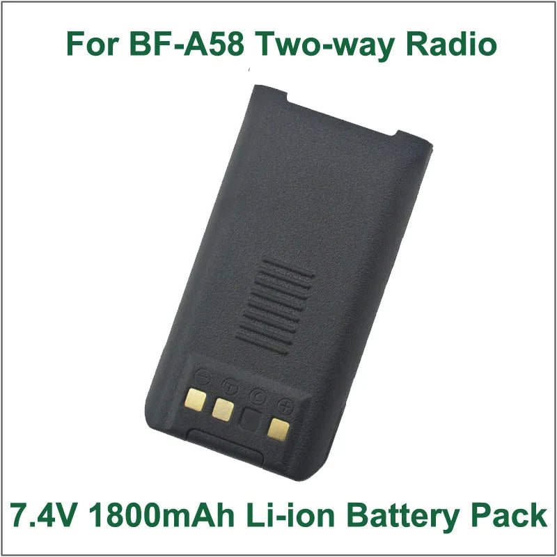 Battery  Walkie Talkie Baofeng BF-A58 DC7.2V 1800mAh  Li-ion Battery for BAOFENG BF-A58 IP57 Waterproof Portable Two-way Radio