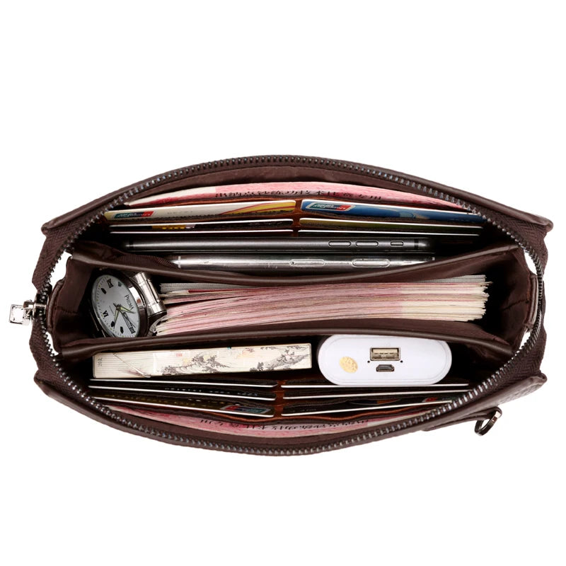 KANGAROO Luxury Brand Men Clutch Bag Leather Long Purse Password Money Bag Business wristlet Phone Wallet Male Casual Handy Bags