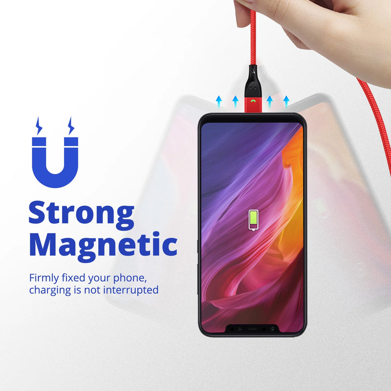 USB C Magnetic Cable Micro Usbc Fast Charge Cable 1m 2m Mobile Phone Tablet Charger Data Charging for Samsung Xiaomi magnet cord