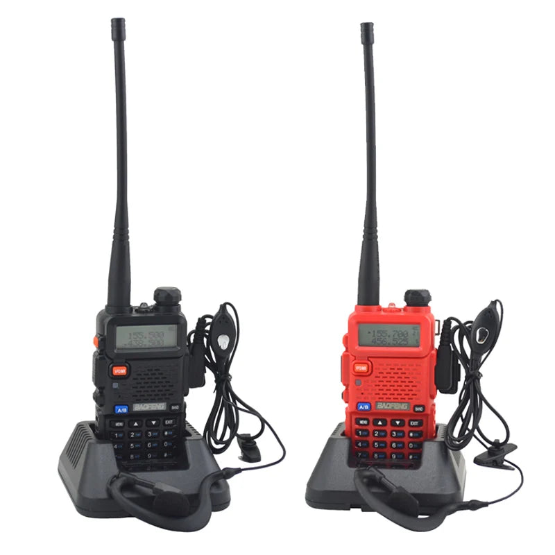 BAOFENG UV-5R Dual Band VHF/UHF 136-174MHz & 400-520MHz FM Portable Two way radio handheld Walkie talkie 5r BF-UV5R