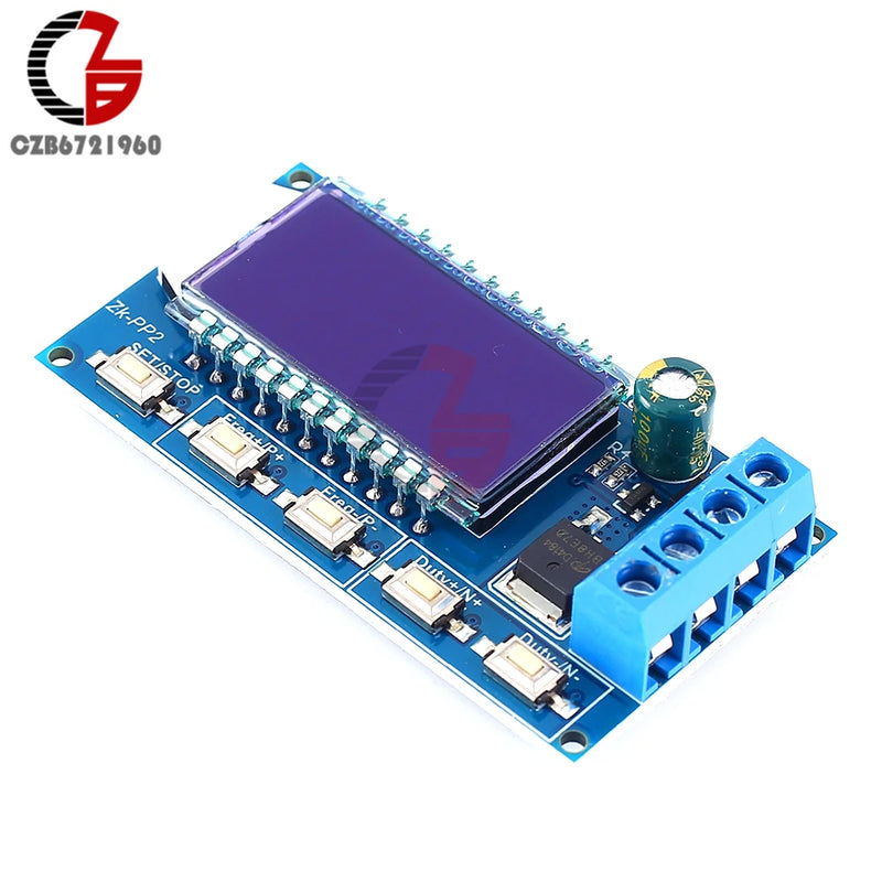 Adjustable PWM Pulse Signal Generator 1CH 1-150KHz 8A Driver Module LCD Frequency Duty Cycle for LED Light Motor Solenoid Valve