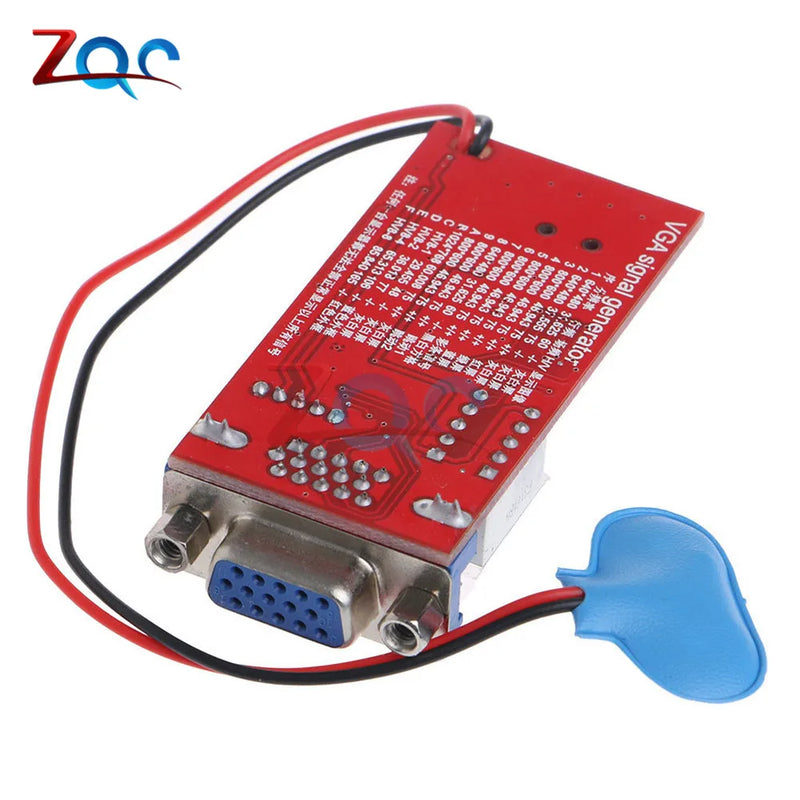 LED Digital VGA Signal Generator Module Tester 15 Different Signals Switch Button Board USB Port 9V Battery DC Plug Output