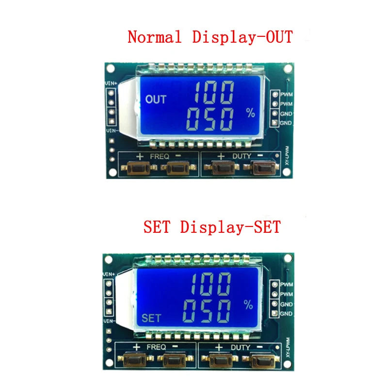 1Hz-150Khz Signal Generator PWM Board Module Pulse Frequency Duty Cycle Adjustable Module LCD Display 3.3V-30V 1Hz - 150Khz