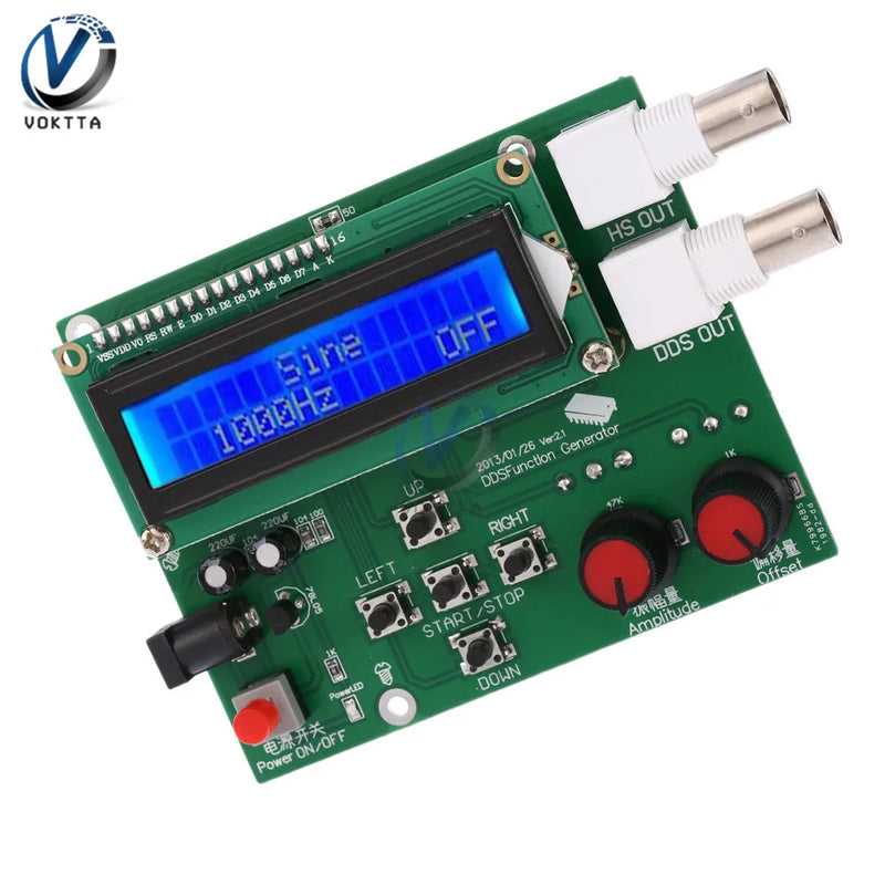 Signal Generator Pulse Frequency DDS Function Signal Generator DIY Kit Module 1Hz-65534Hz Syntezator with LCD Display