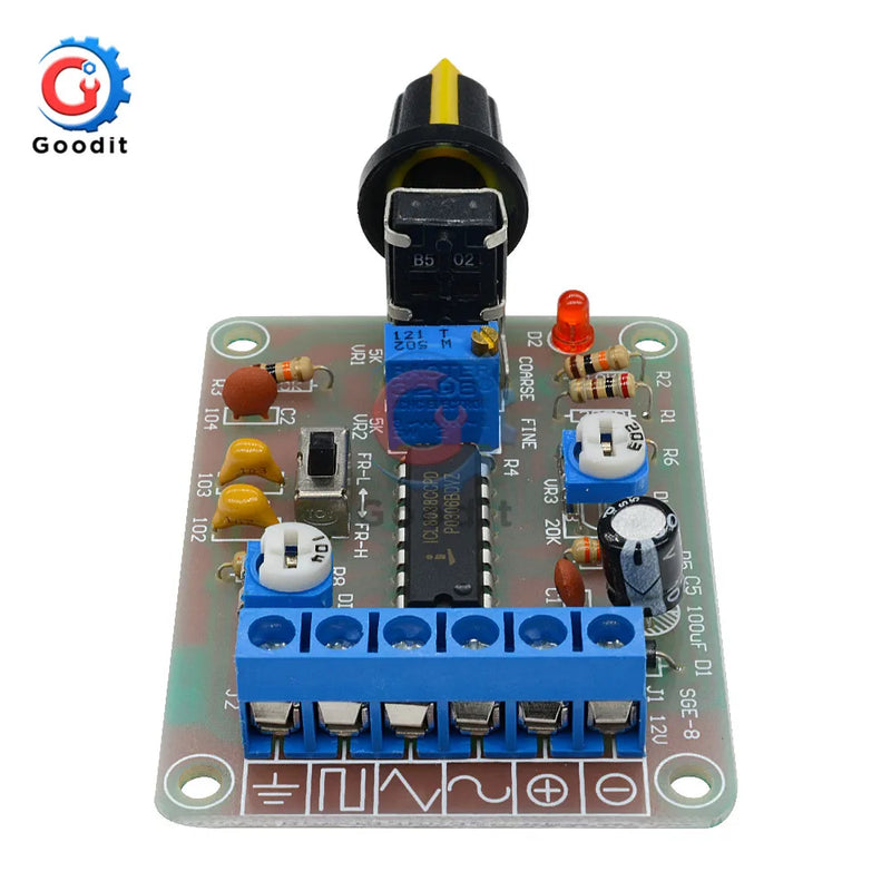 ICL8038 Monolithic Function Signal Generator Module Sine Square Triangle Welded DIY Kit Sine Square Triangle