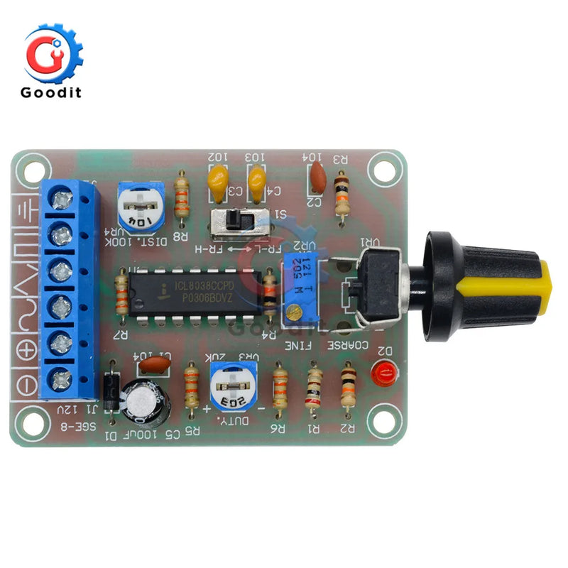 ICL8038 Monolithic Function Signal Generator Module Sine Square Triangle Welded DIY Kit Sine Square Triangle