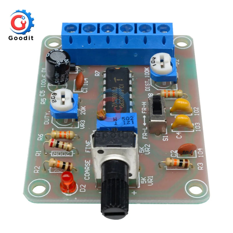 ICL8038 Monolithic Function Signal Generator Module Sine Square Triangle Welded DIY Kit Sine Square Triangle