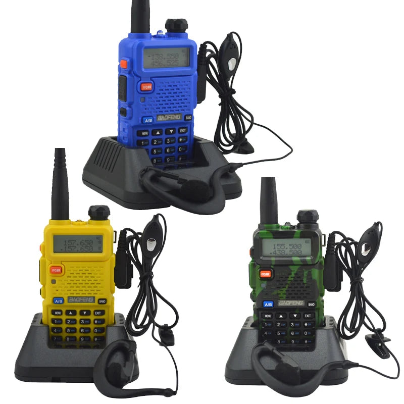 BAOFENG UV-5R Dual Band VHF/UHF 136-174MHz & 400-520MHz FM Portable Two way radio handheld Walkie talkie 5r BF-UV5R