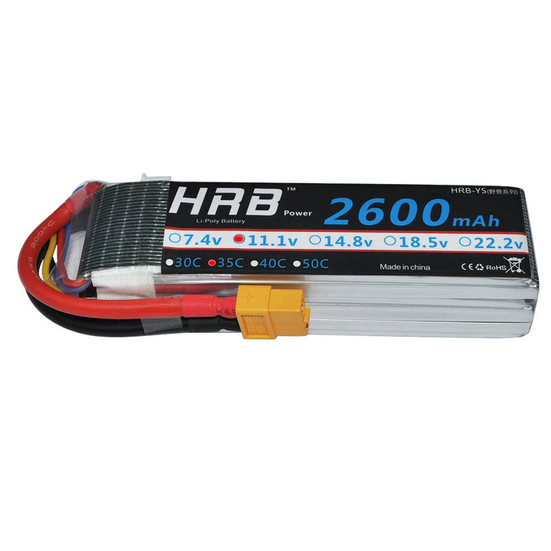 HRB RC Lipo Battery 3S 11.1V 1500mah 1300mah 2200mah 2600mah 90C 65C 30C 35C Li-poly battery for FPV RC Drones Helicopters