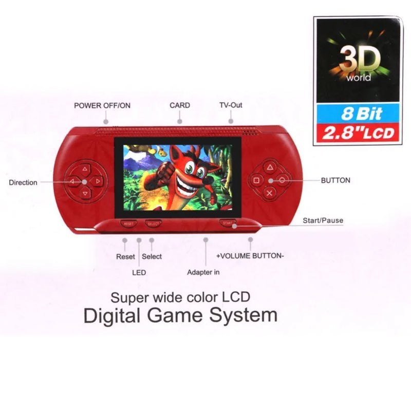 PVP 3000 Handheld Game Player Built-in 89 Games Mini Video Game Console from family childhood guys Game Player