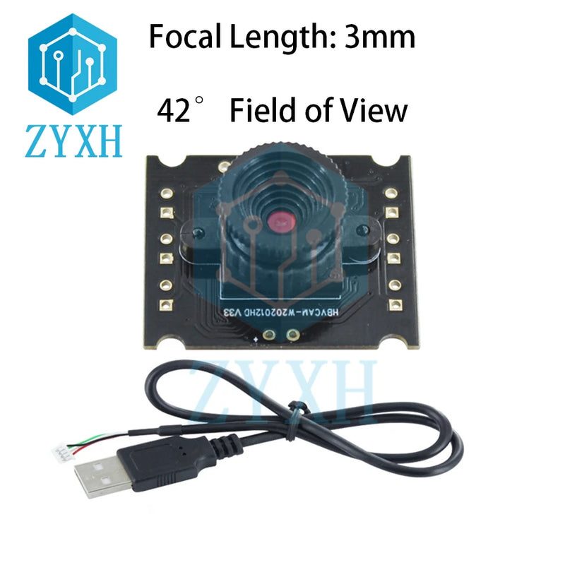 OV9726 Camera Module 1M Pixes USB Free Driver CMOS Sensor 42/70 Degrees Vision 3.0mm/2.8mm/6mm Focal Distance