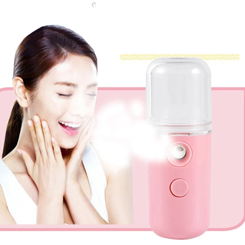 Mini Air Humidifier USB Portable Nano Mister Ultrasonic Fogger Eyelash Extensions Sprayer Facial Steamer For Home Car Office