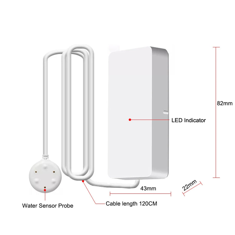 Tuya Smart WIFI/Zigbee Water Leak Sensor Detector Flood Alert Overflow Security Alarm System Water Leakage Alarm Smart Life App