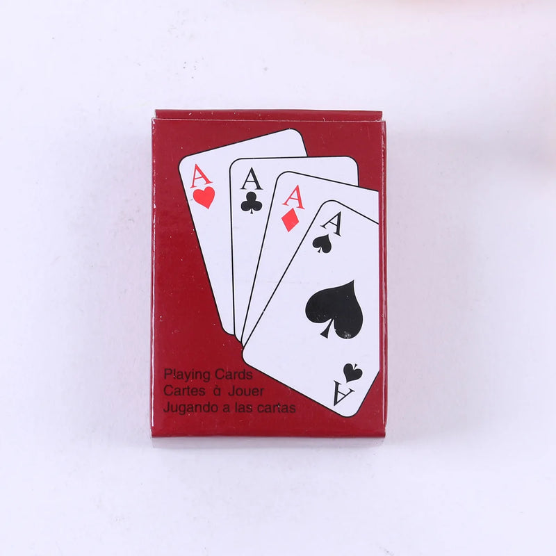 New 1 Piece Mini Cute Poker Cards Playing Game Creative Child Gift Outdoor Climbing Travel Accessories 5.3*3.8cm