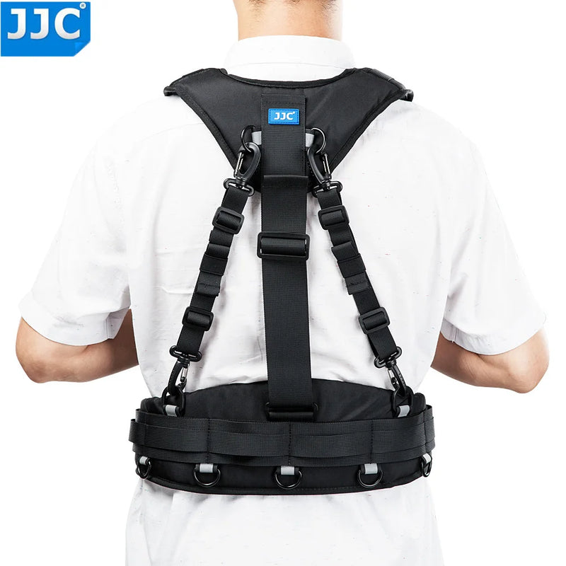 JJC Multi-Functional Photography Belt & Harness System SLR Camera Fixed Fast Hanging Waist Band For JJC DLP Series Lens Pouches